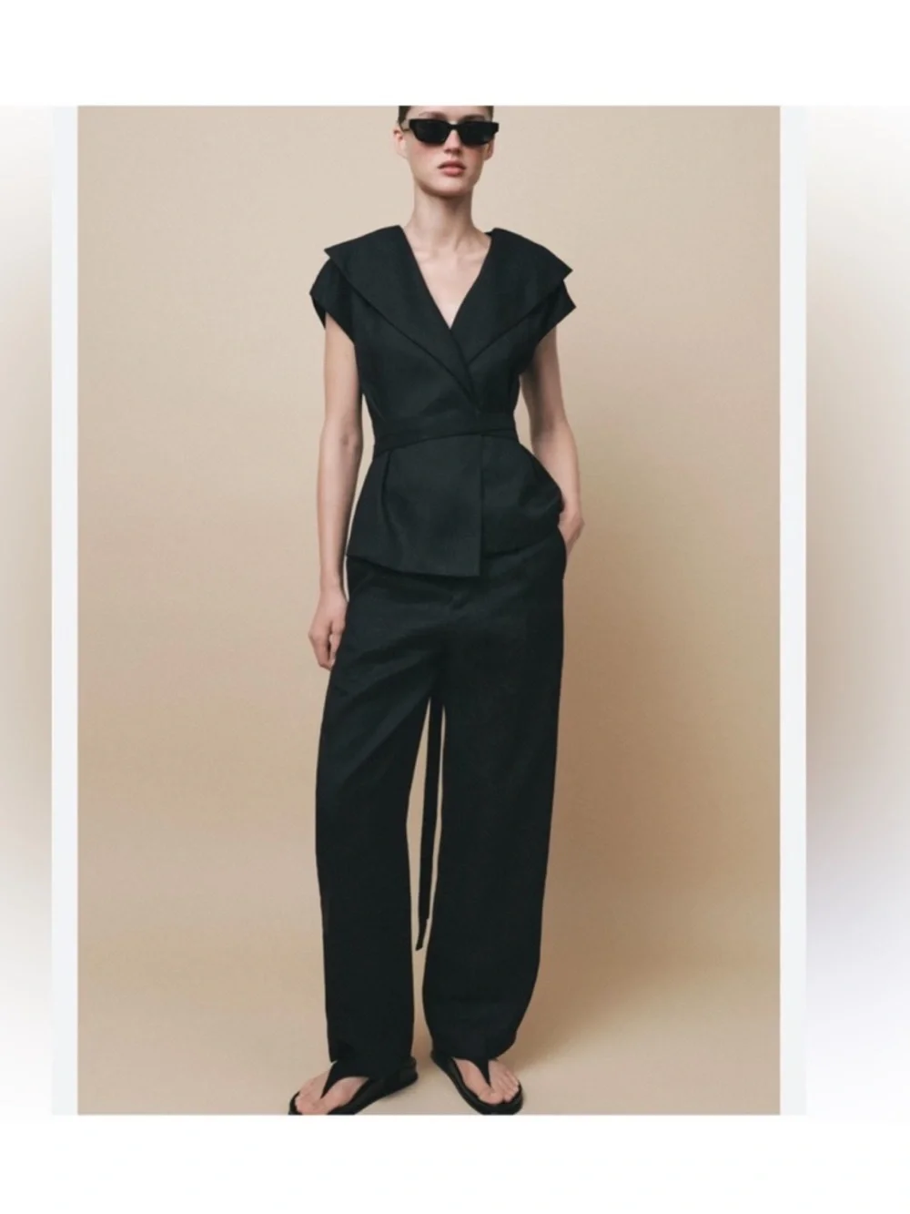 NWT ZARA 100% LINEN WIDE PANTS  🚨FIRM PRICE NO DISCOUNT